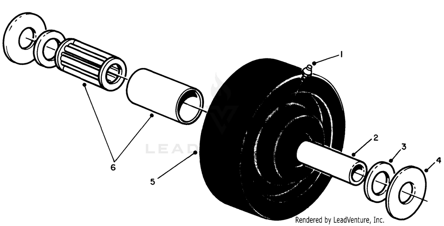 Castor Wheel Assembly No. 27-1050 (optional)