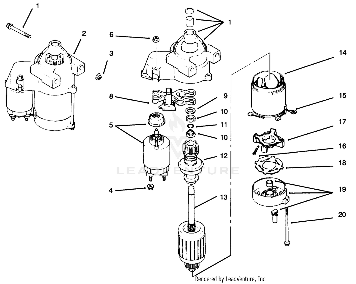 Starting System Kohler Engine Cv18s - Ps 61521