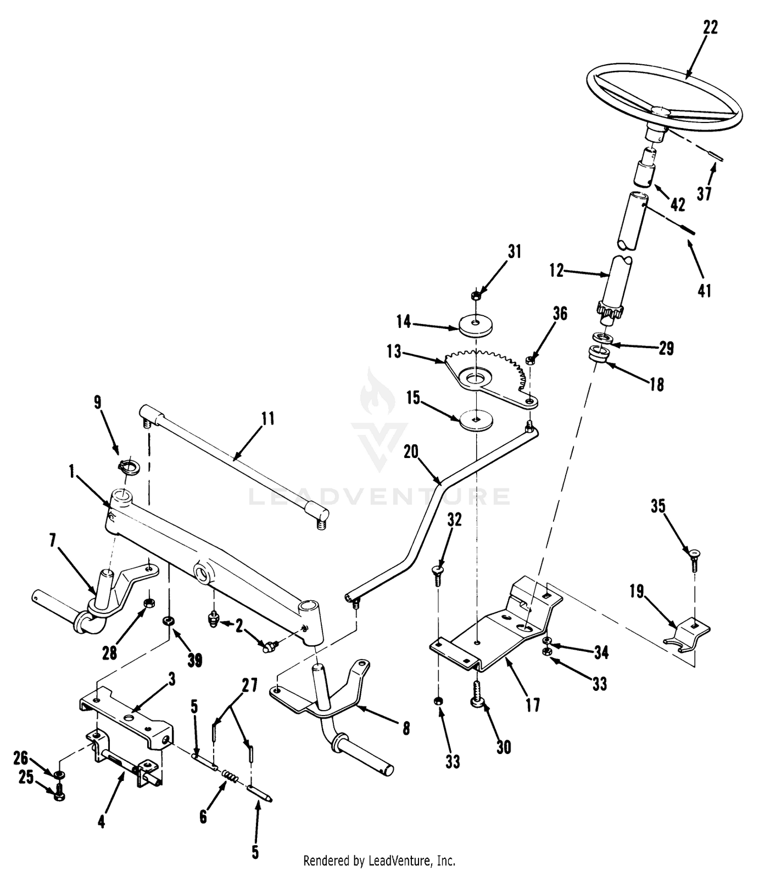 Front Axle  Steering Assembly