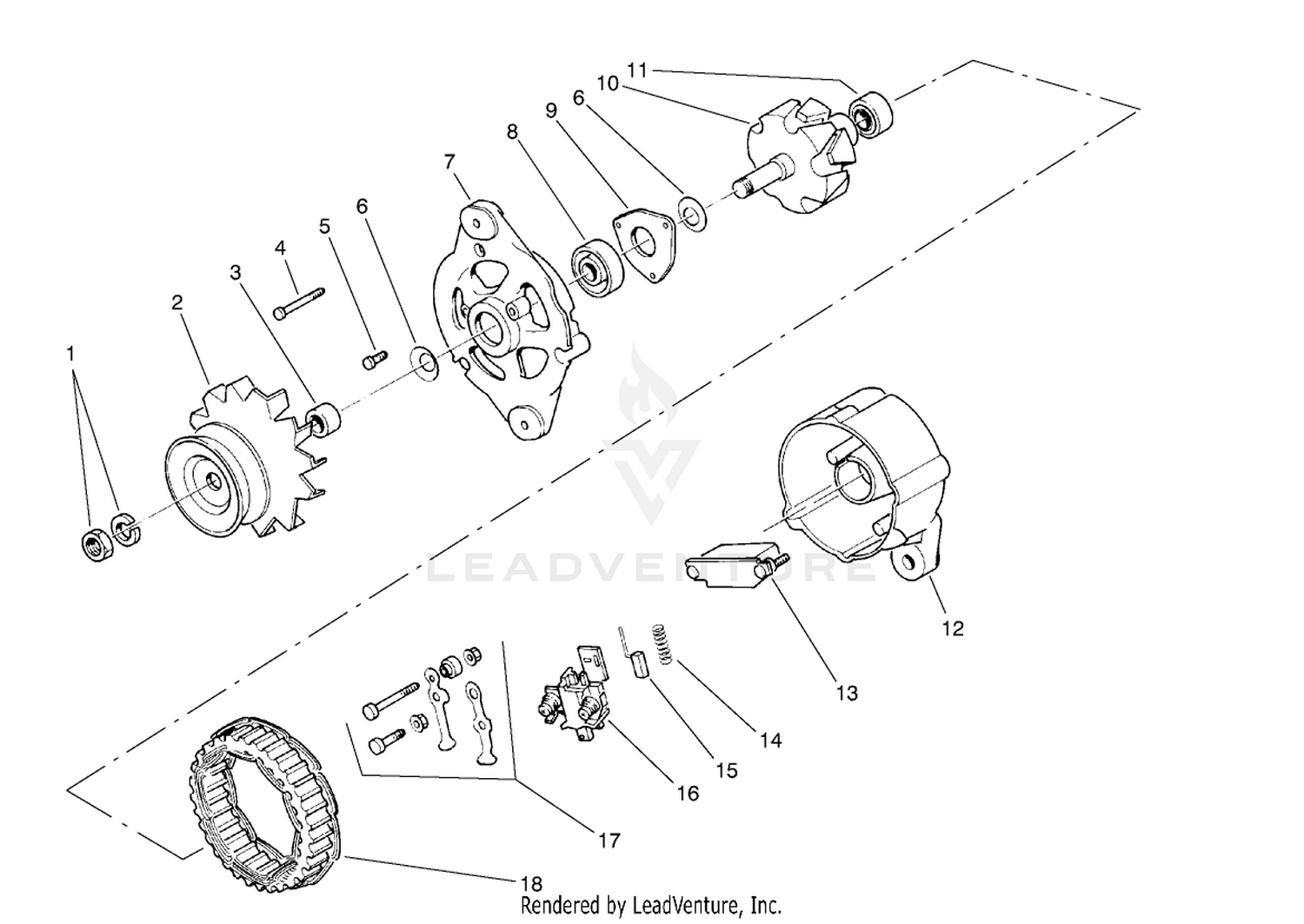 Alternator Assembly No. 70-5760