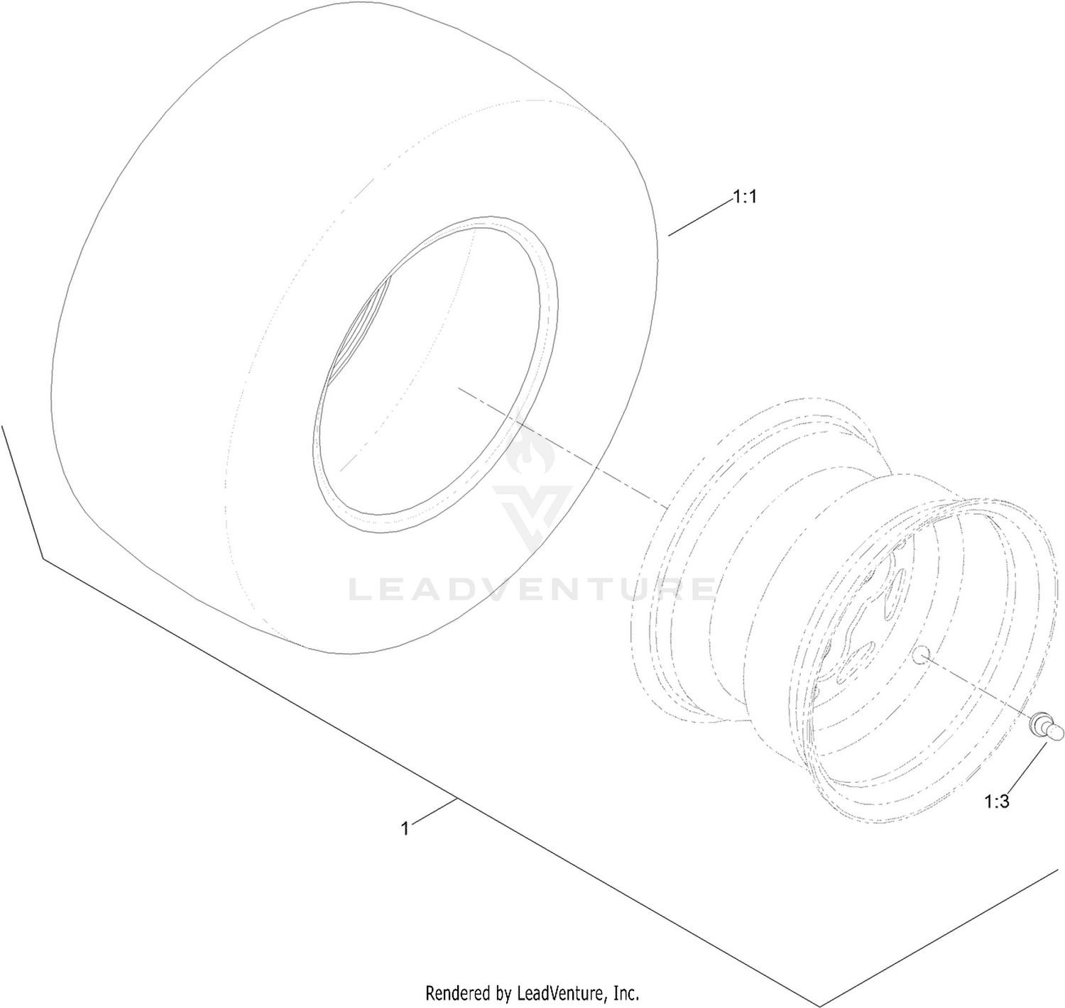 Rear Tire Assembly