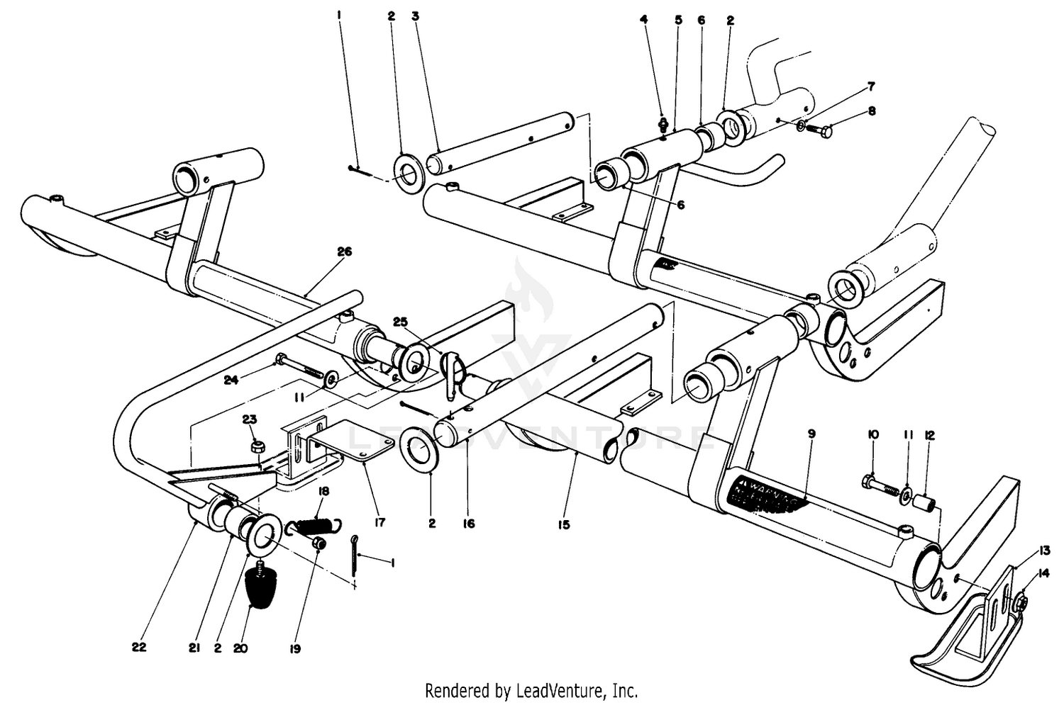 Carrier Frame Assembly (5 Blade)