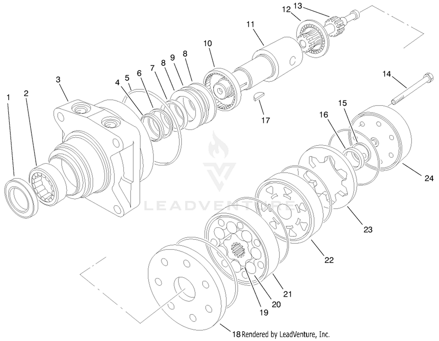Hydraulic Motor Assembly No. 95-8693