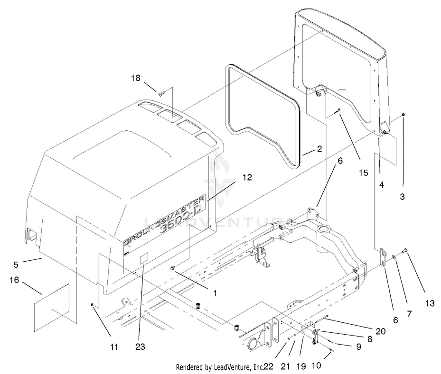 Hood-Screen Assembly