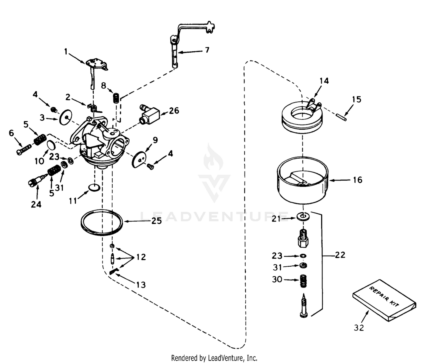 Carburetor Assembly No. 631921