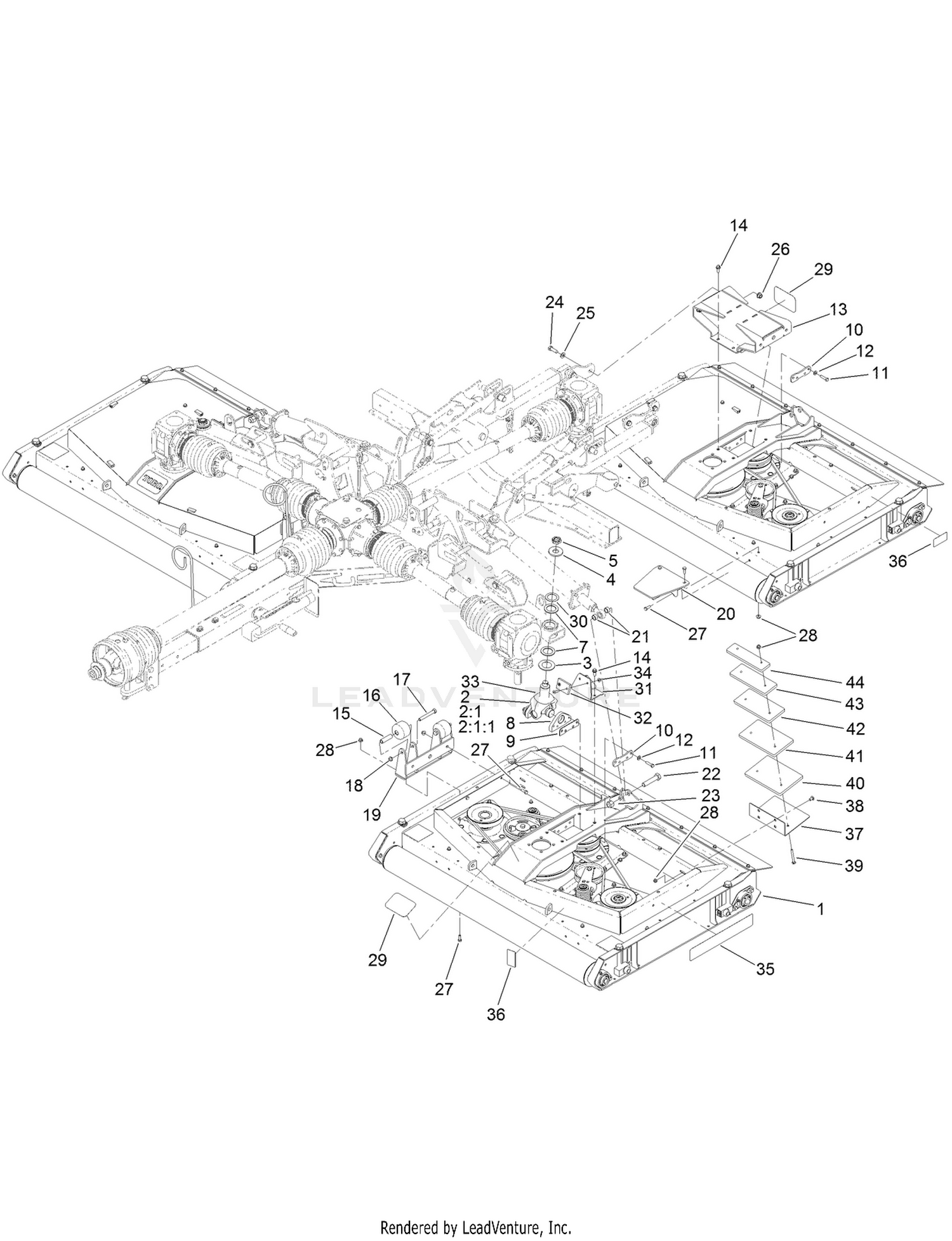 Deck Mount and Deck Cover Assembly