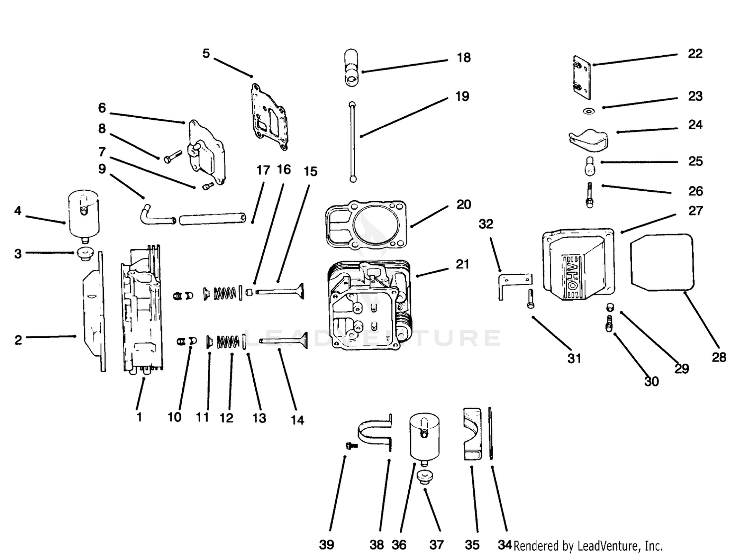 Head/valve/breather Kohler Engine Cv18s - Ps 61521