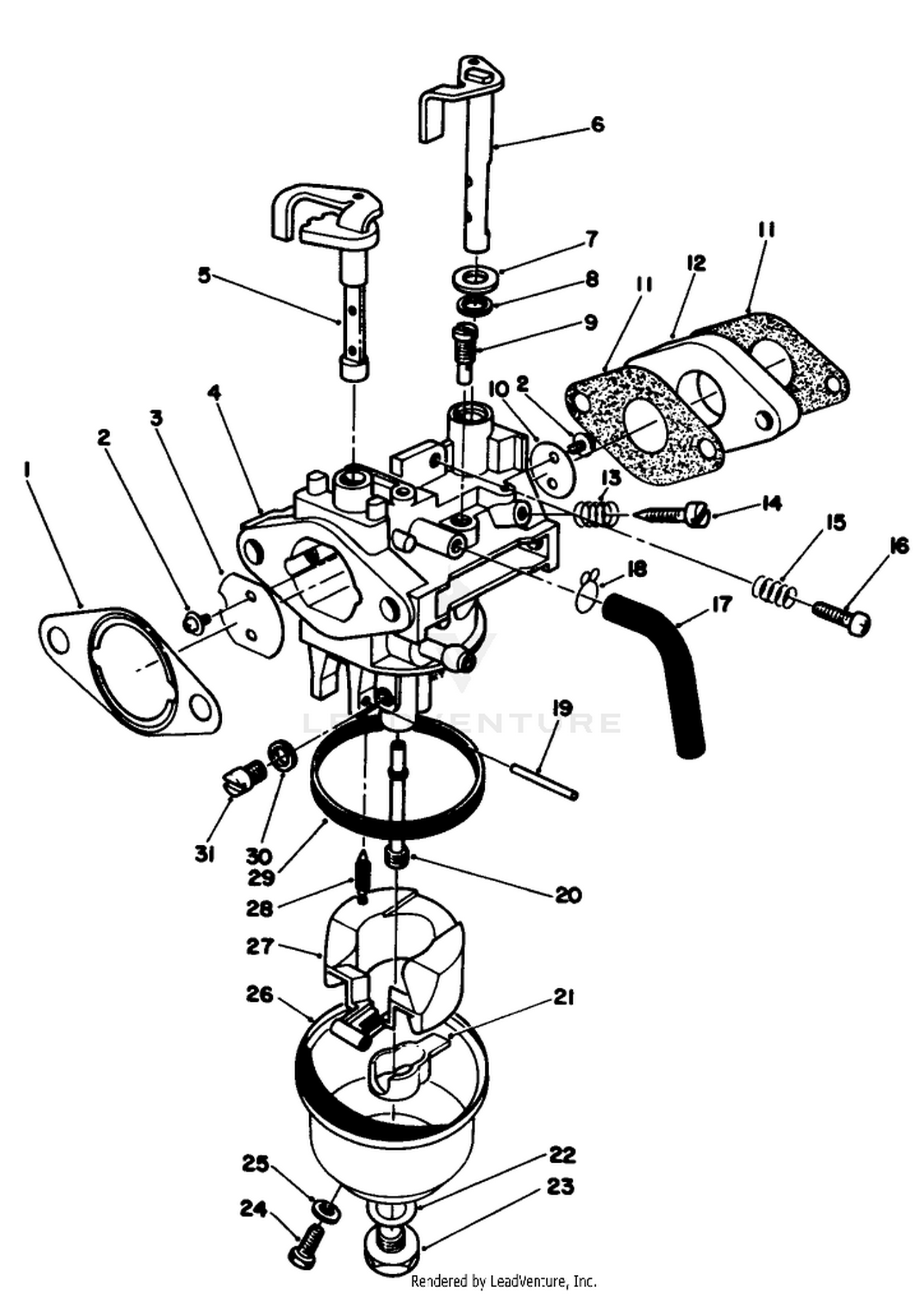 Carburetor Assembly (model No. Vmg6)