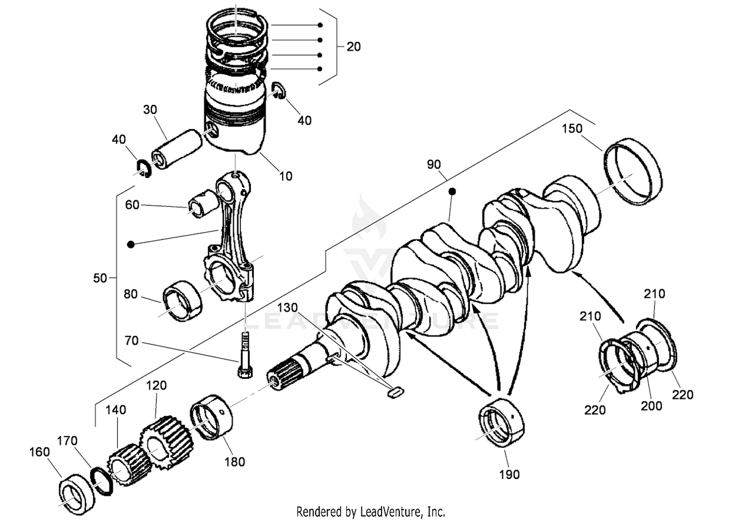 Piston and Crankshaft Assembly