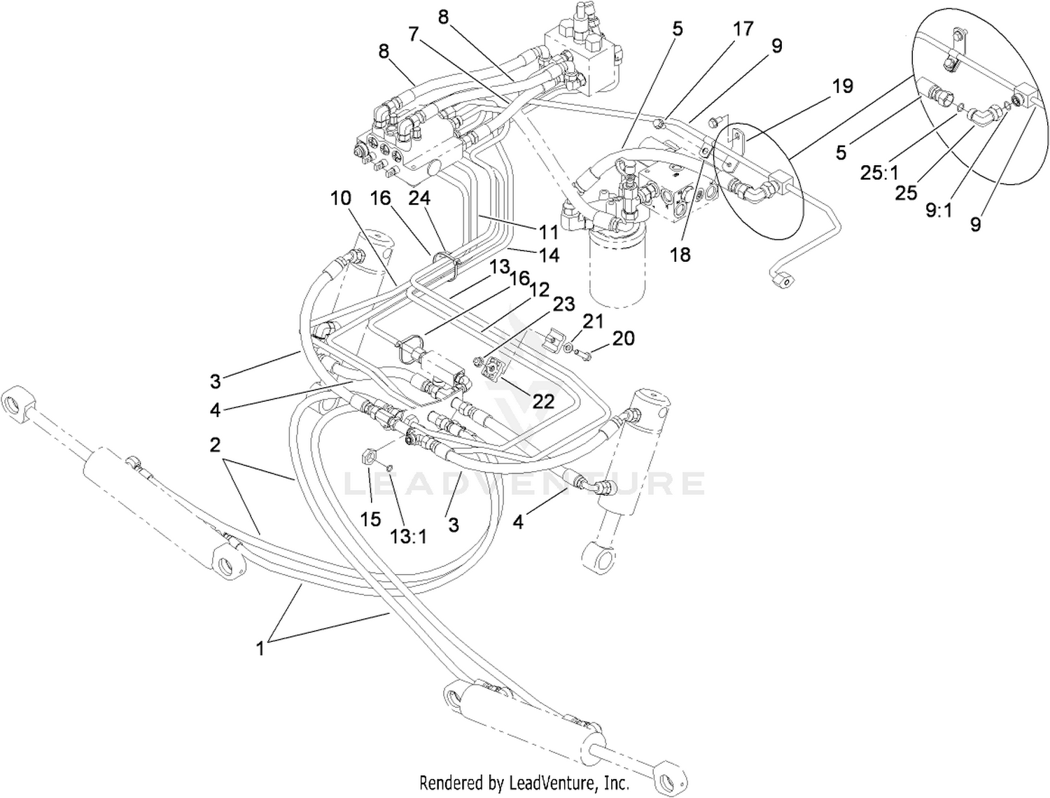 Lift Arm Hydraulic Assembly