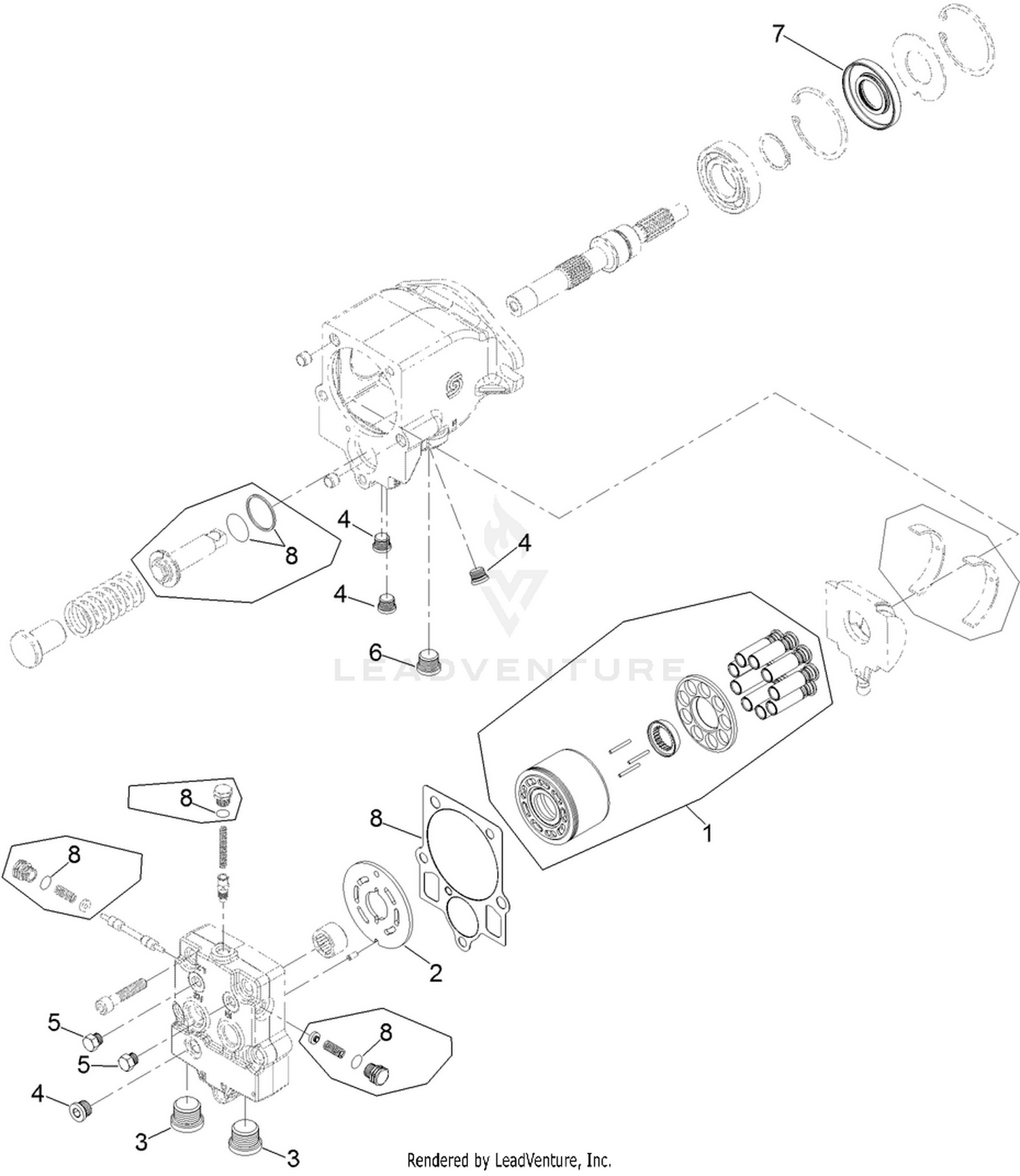 Rear Piston Motor No. 136-2938
