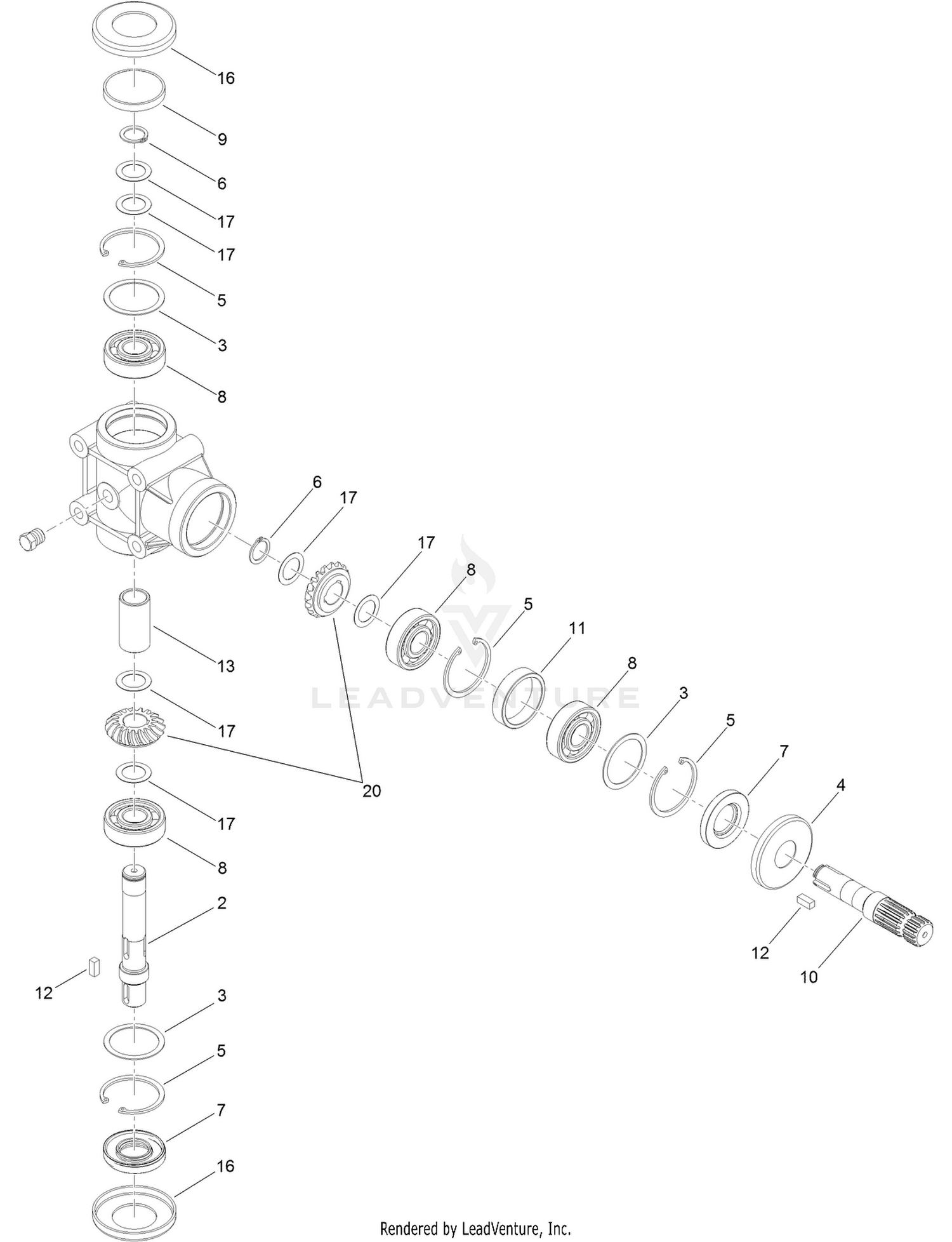 Gearbox Assembly No. 134-0623