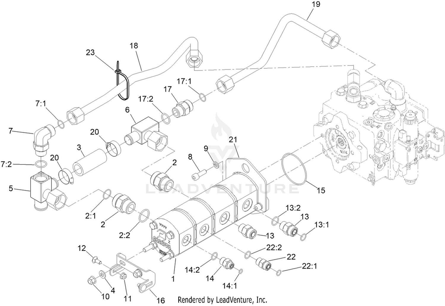 Gear Pump Mounting Assembly