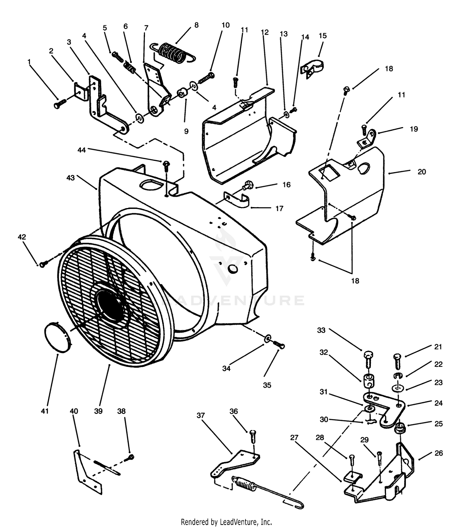 Blower Housing And Governor
