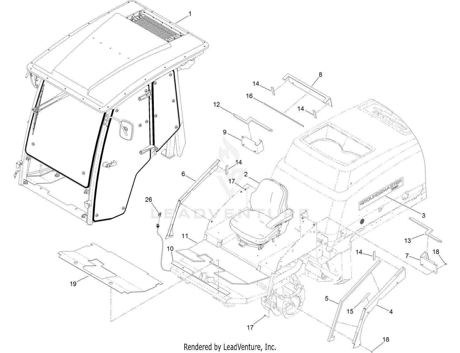 Cab Mounting Assembly
