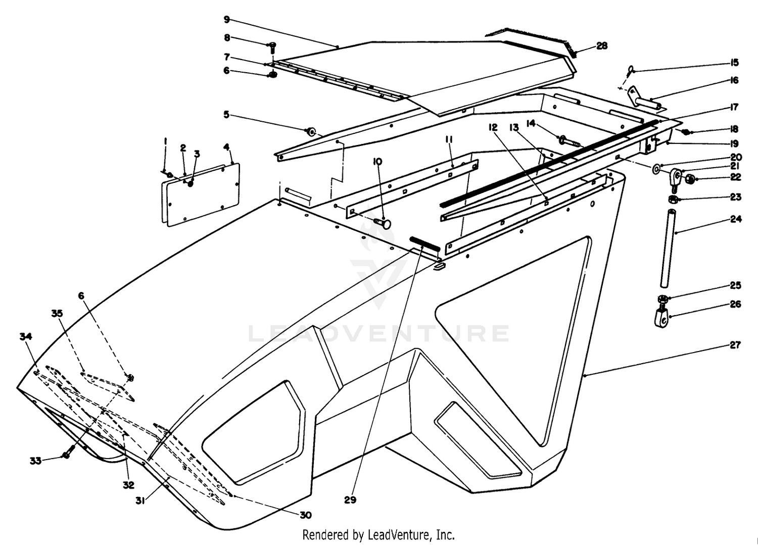 15 CU. FT. HOPPER KIT MODEL 30505 (OPT.)(CONTINUED)