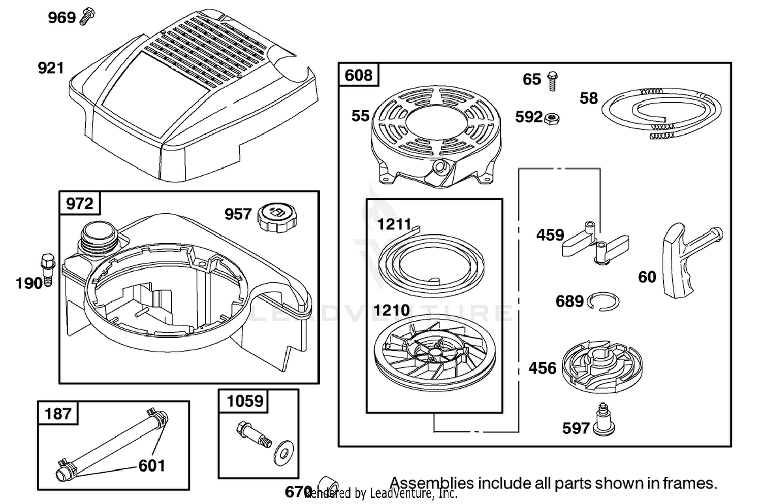 Engine Briggs  Stratton Model 12j802-2369-B1 6