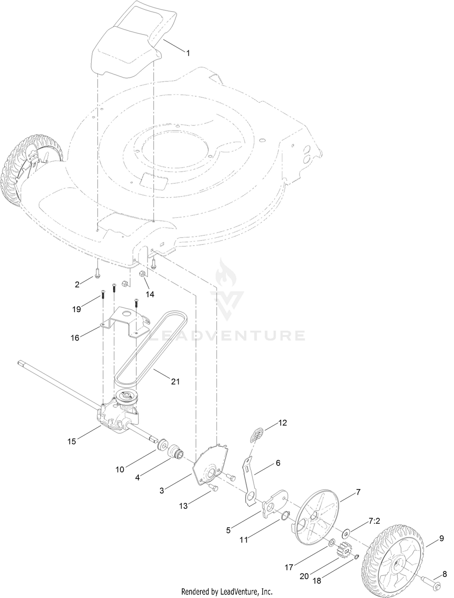 Transmission and Front Wheel Drive Assembly