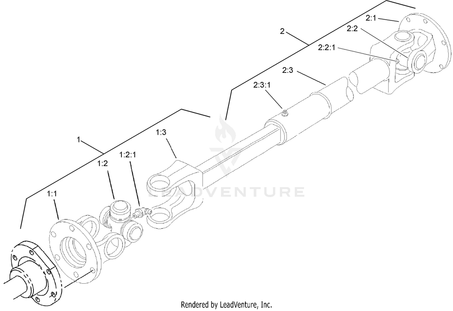 Driveshaft Assembly No. 98-5009