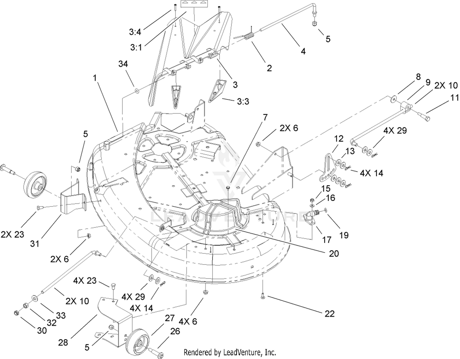 38in Deck Assembly