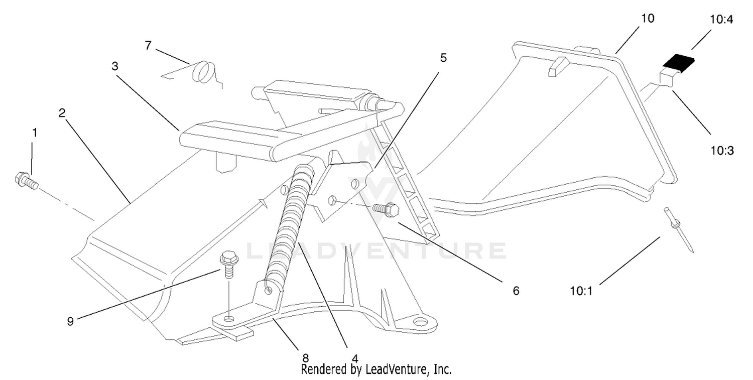 Rear Bag Discharge Chute Assembly