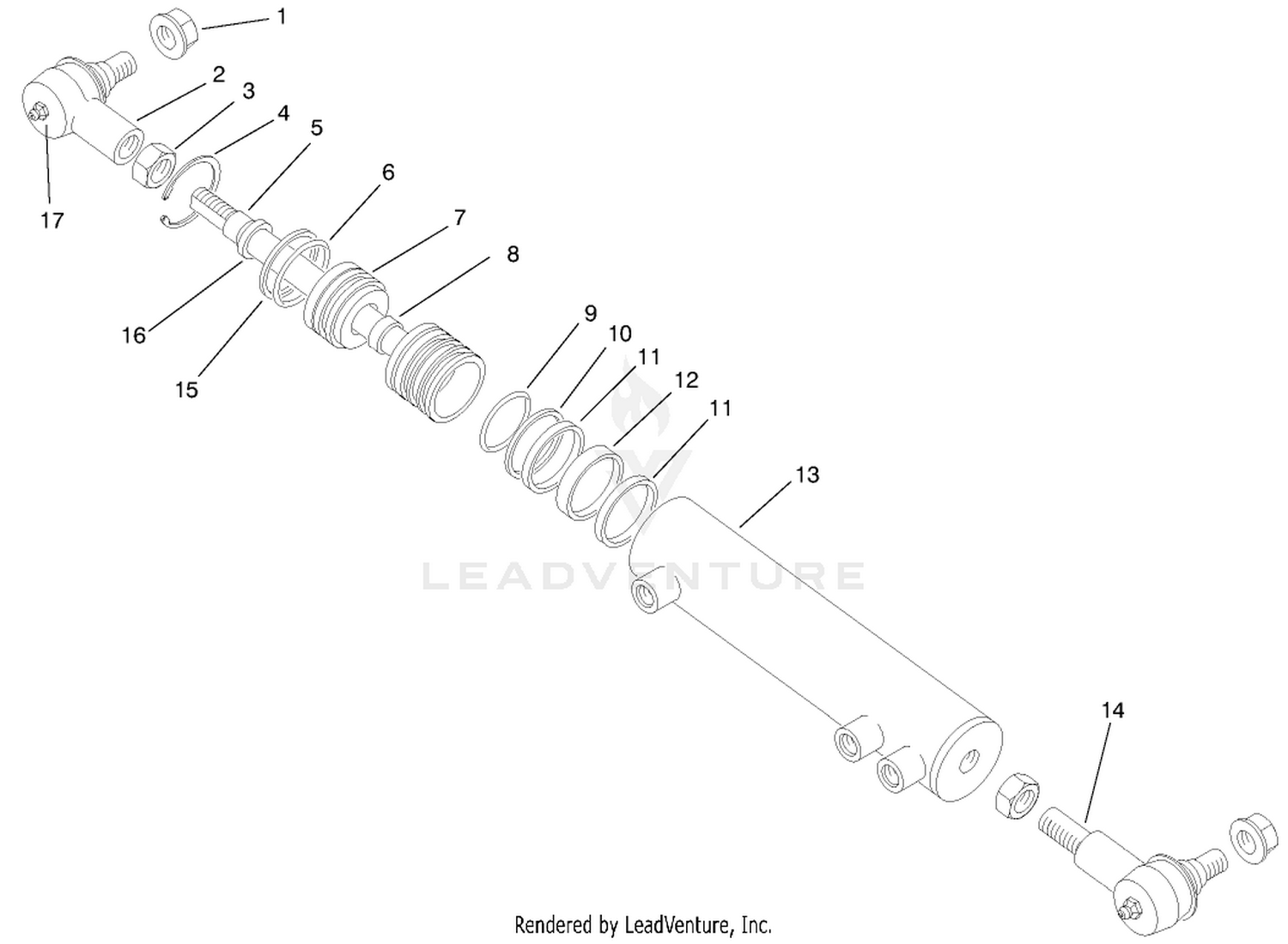 Hydraulic Cylinder Assembly No. 86-2190