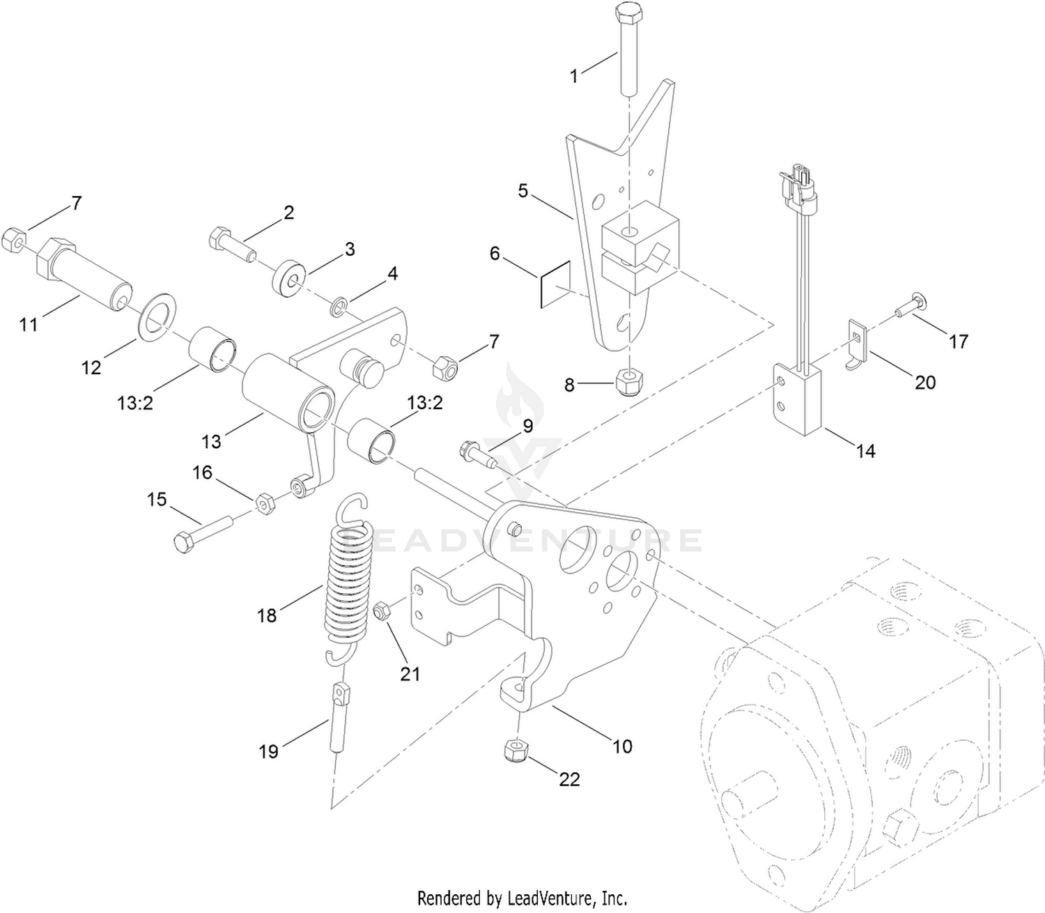 Pump Control Lever Assembly