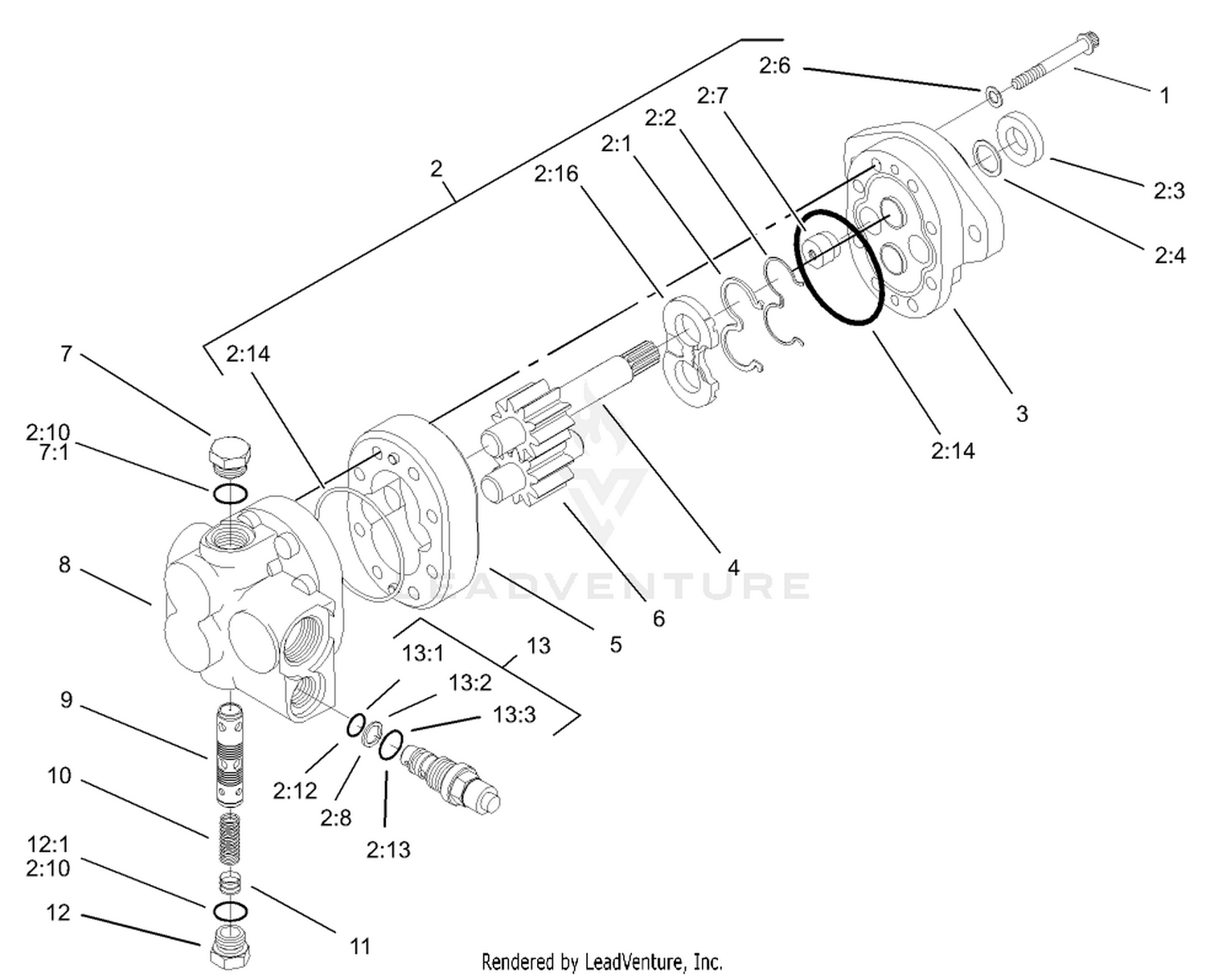 Gear Pump Assembly No. 93-6492
