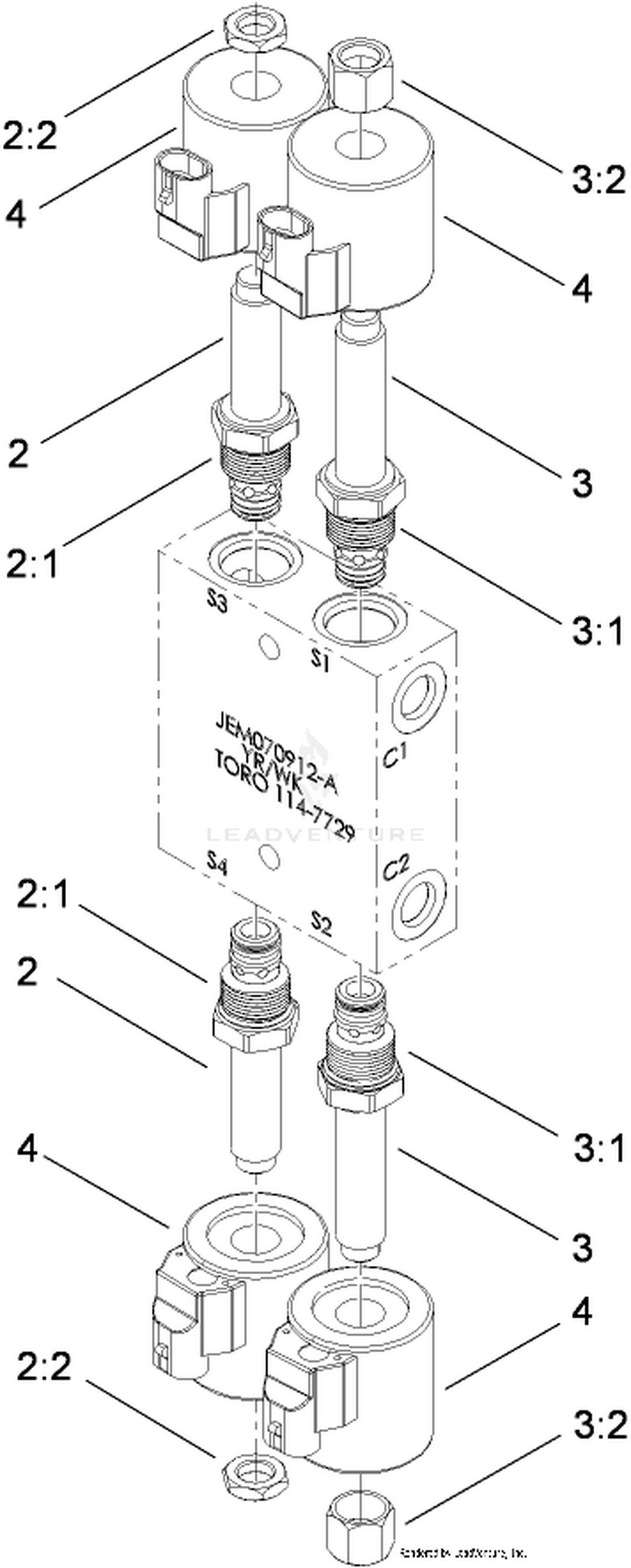Hydraulic Manifold Assembly No. 114-7729