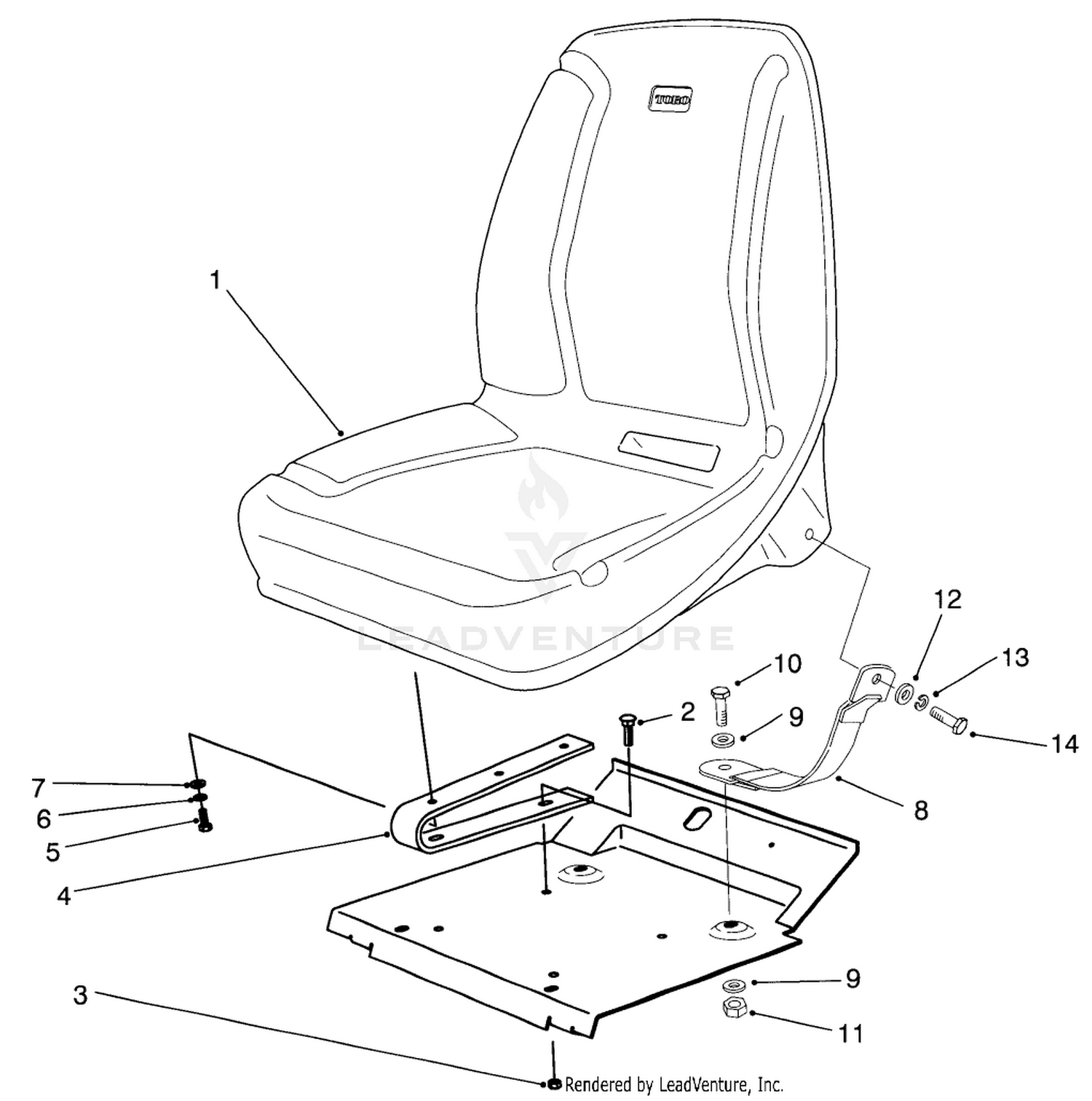 Low Seat Assembly (optional)