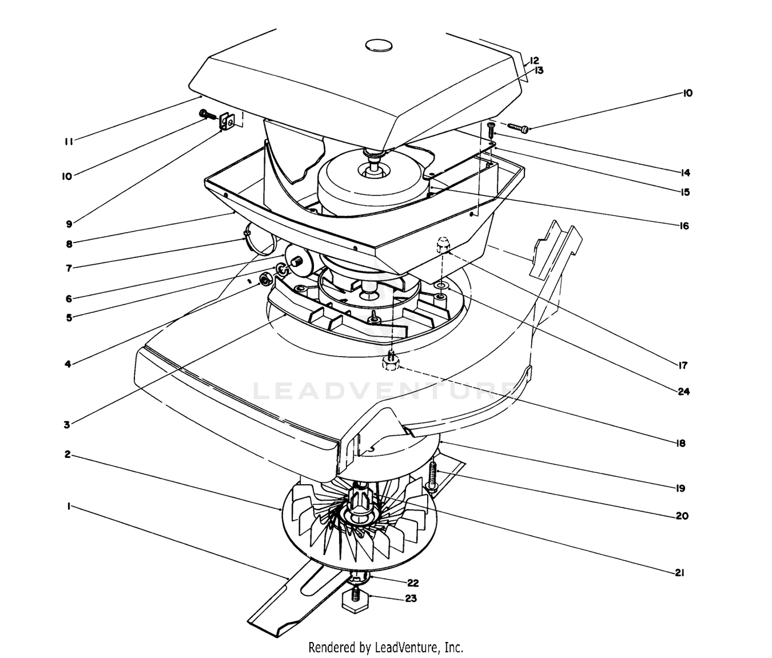 Motor And Shroud Assembly