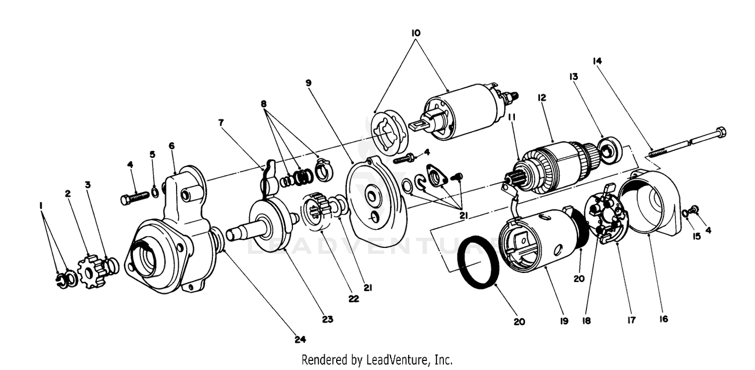 Starter Motor Assembly No. 51-7590