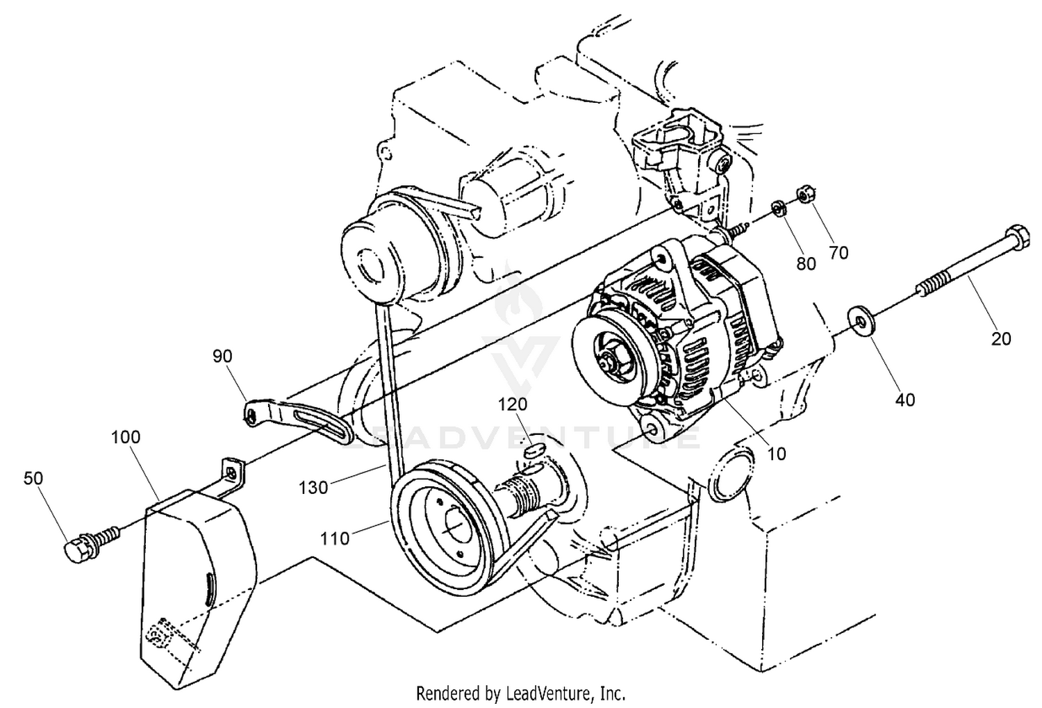 Alternator and Pulley Assembly