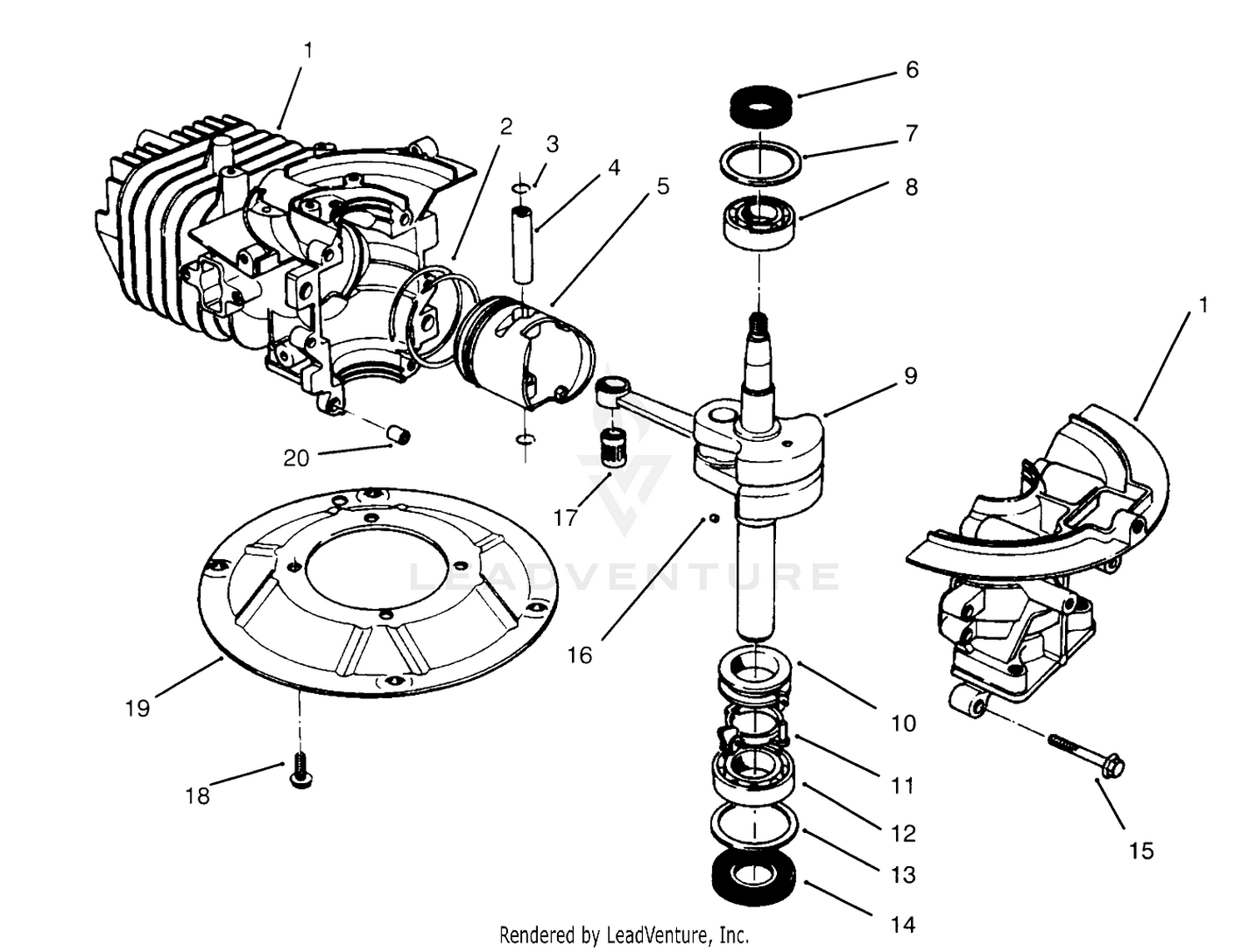 Crankshaft Assembly (model No. 47ps5-3)