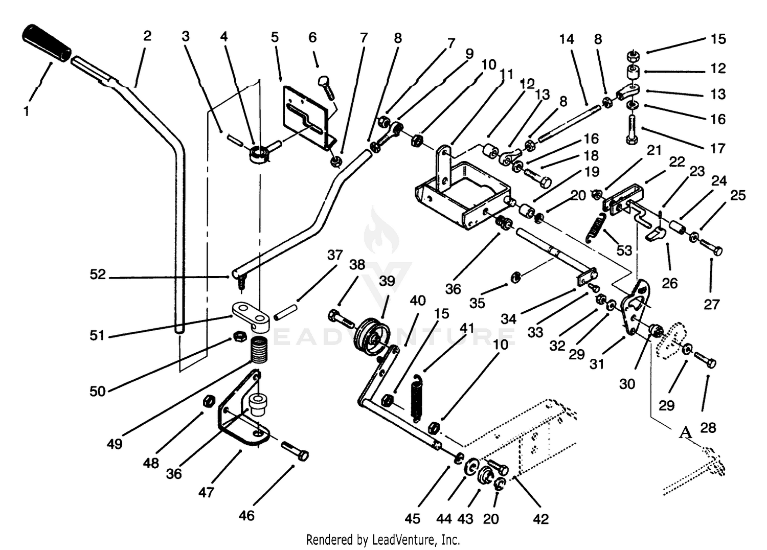 Clutch, Brake Motion Control Linkage