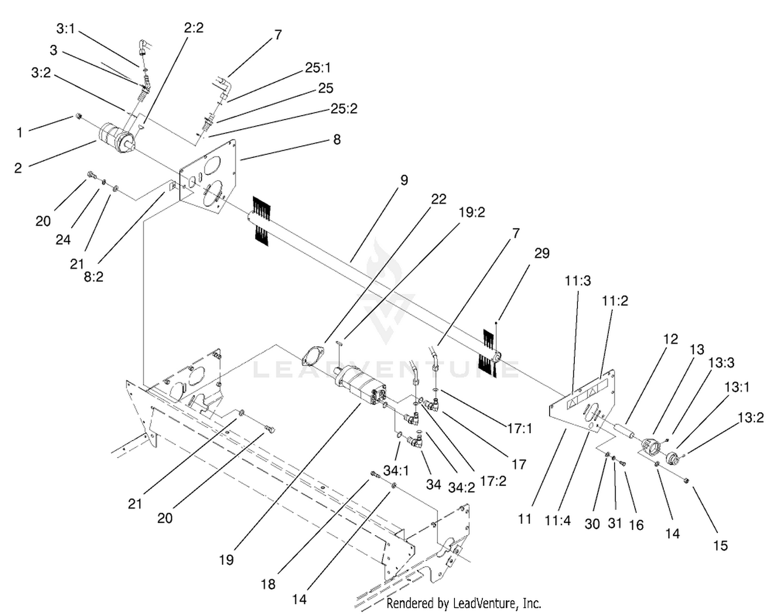 Brush And Motors Assembly