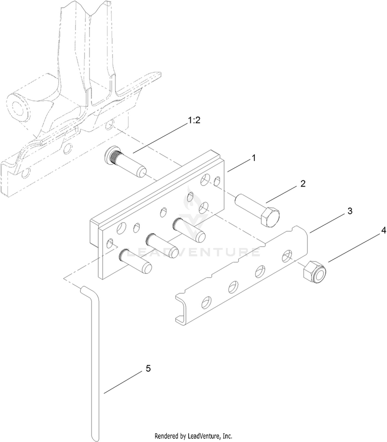 Needle Tine Head Assembly  (Model 09739)