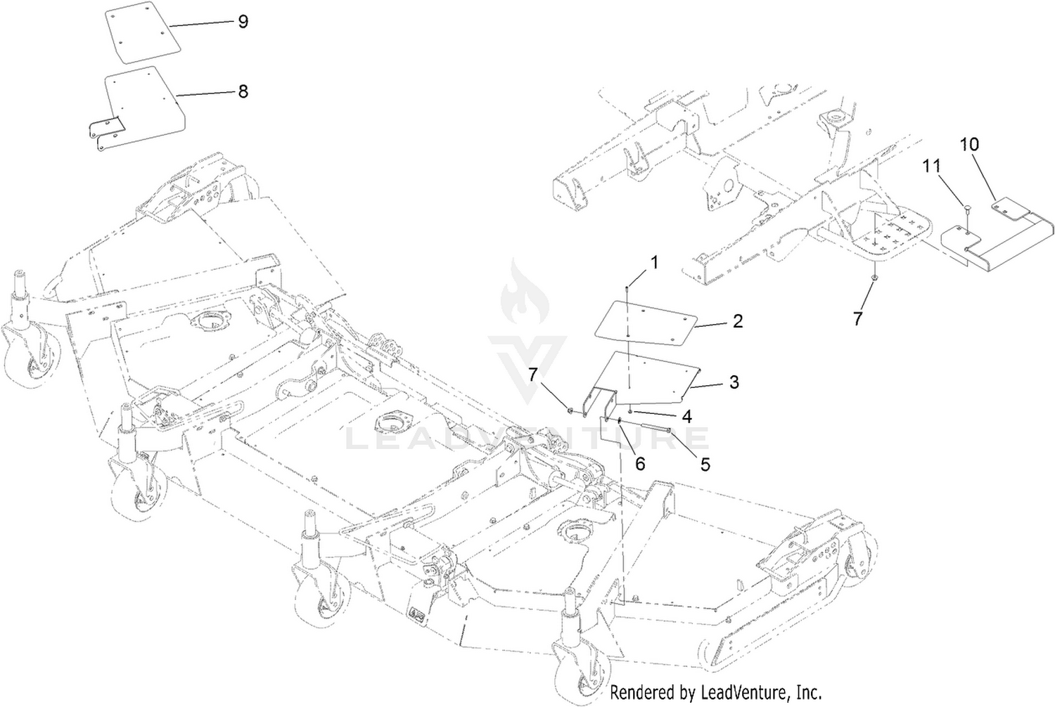 Deck Pad and Hardware Assembly