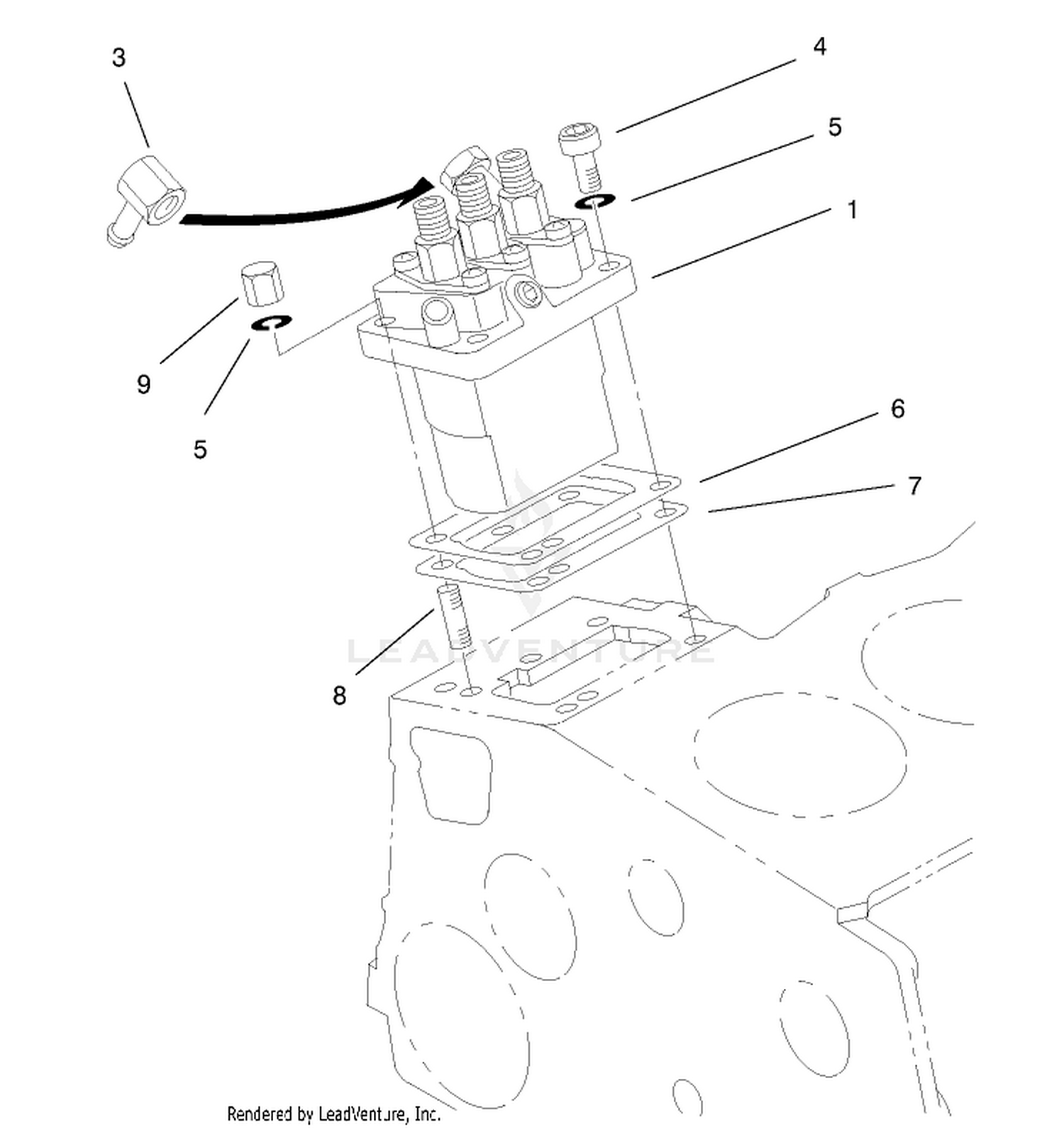 Injection Pump Installation Assembly