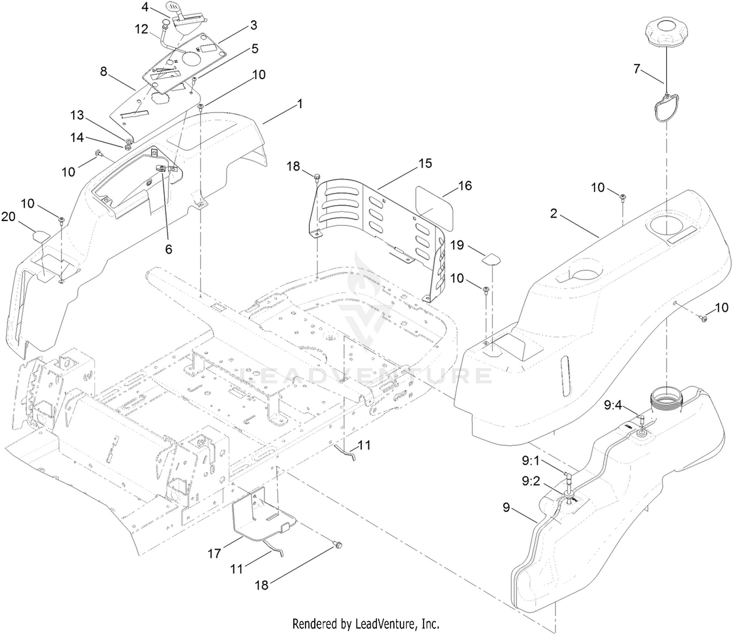 Body Styling and Fuel Pod Assembly