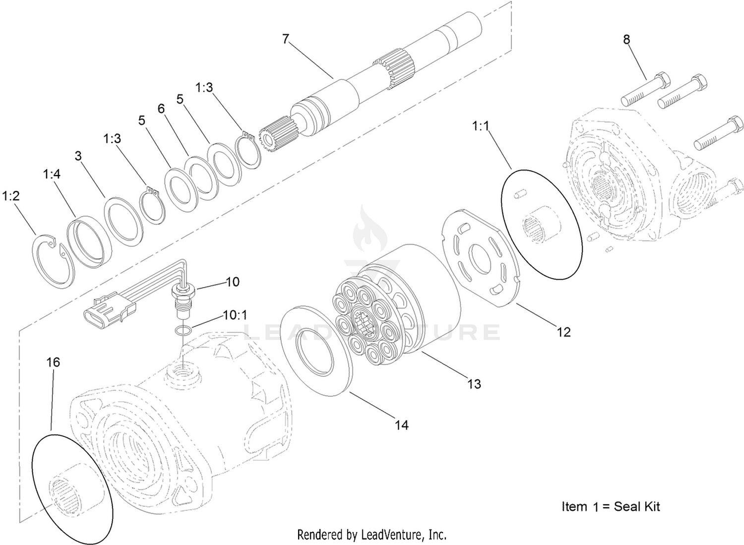 Hydraulic Motor Assembly No. 132-5630