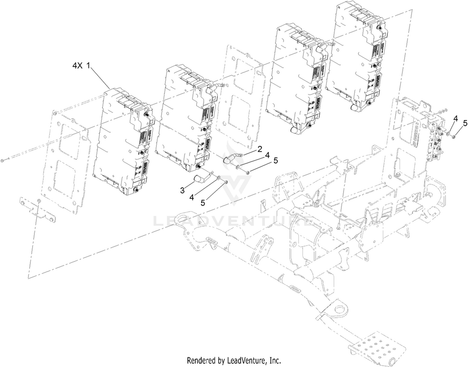 Top Battery Installation Assembly