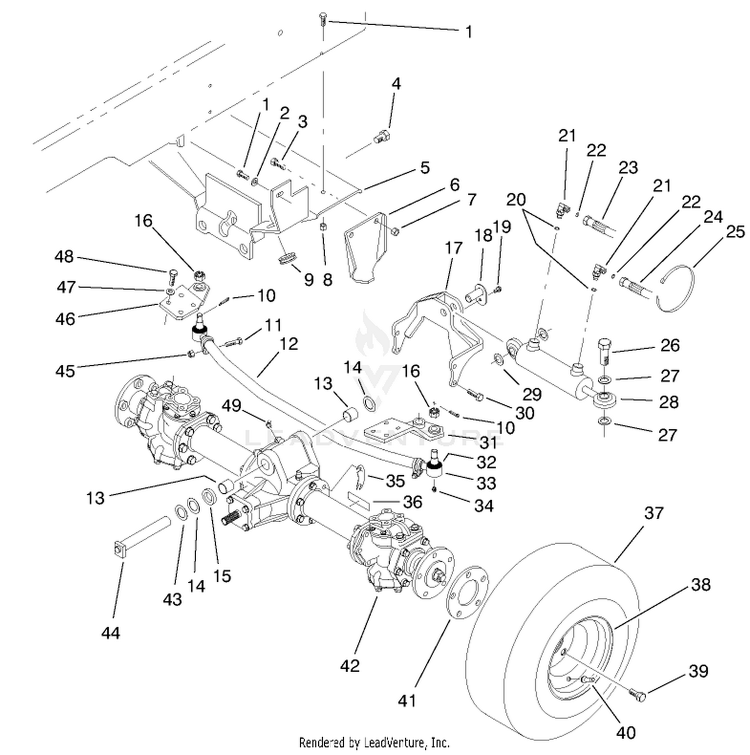 Rear Axle Installation Assembly
