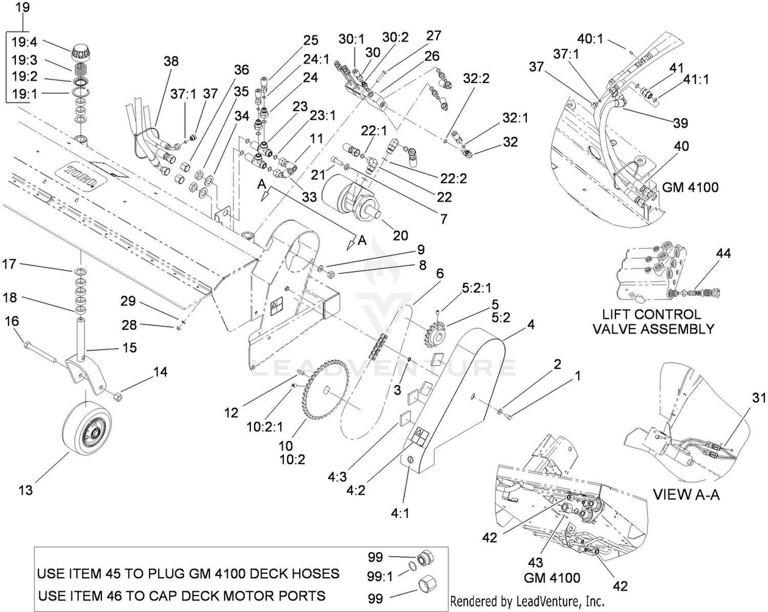Hydraulic and Caster Assembly