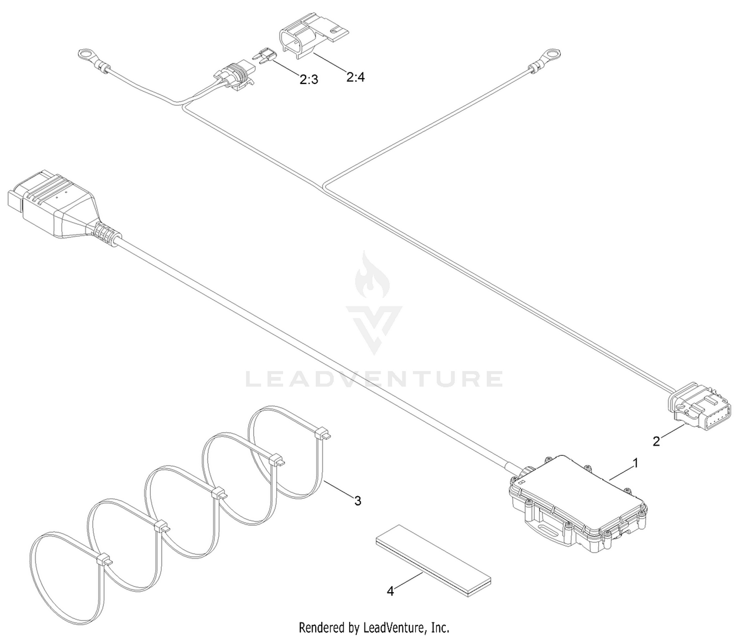Universal Telematics Kit Assembly No. 163-4517