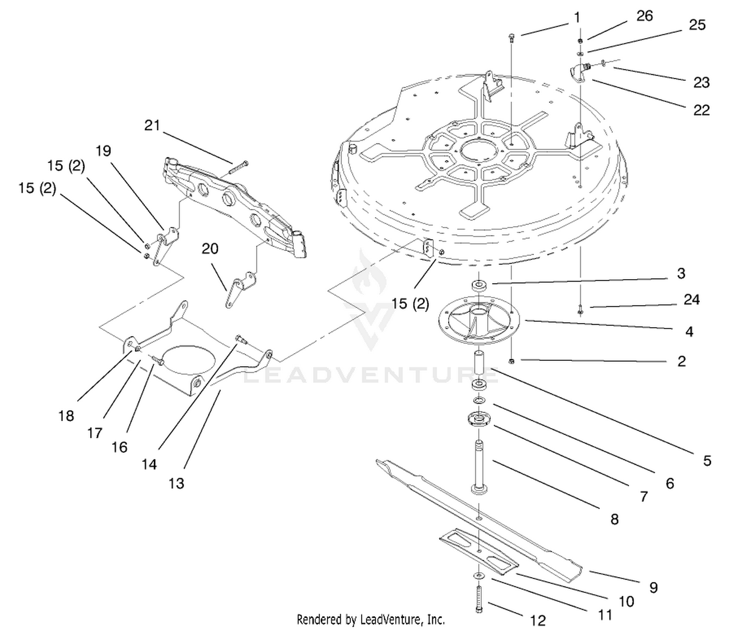 Spindle  Blade Assembly