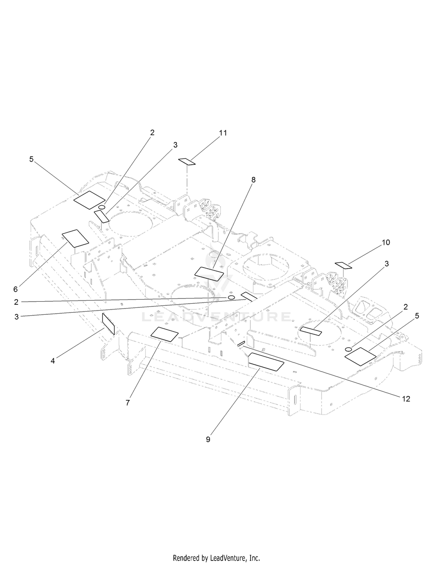 Deck Decal Assembly No. 138-4516SP