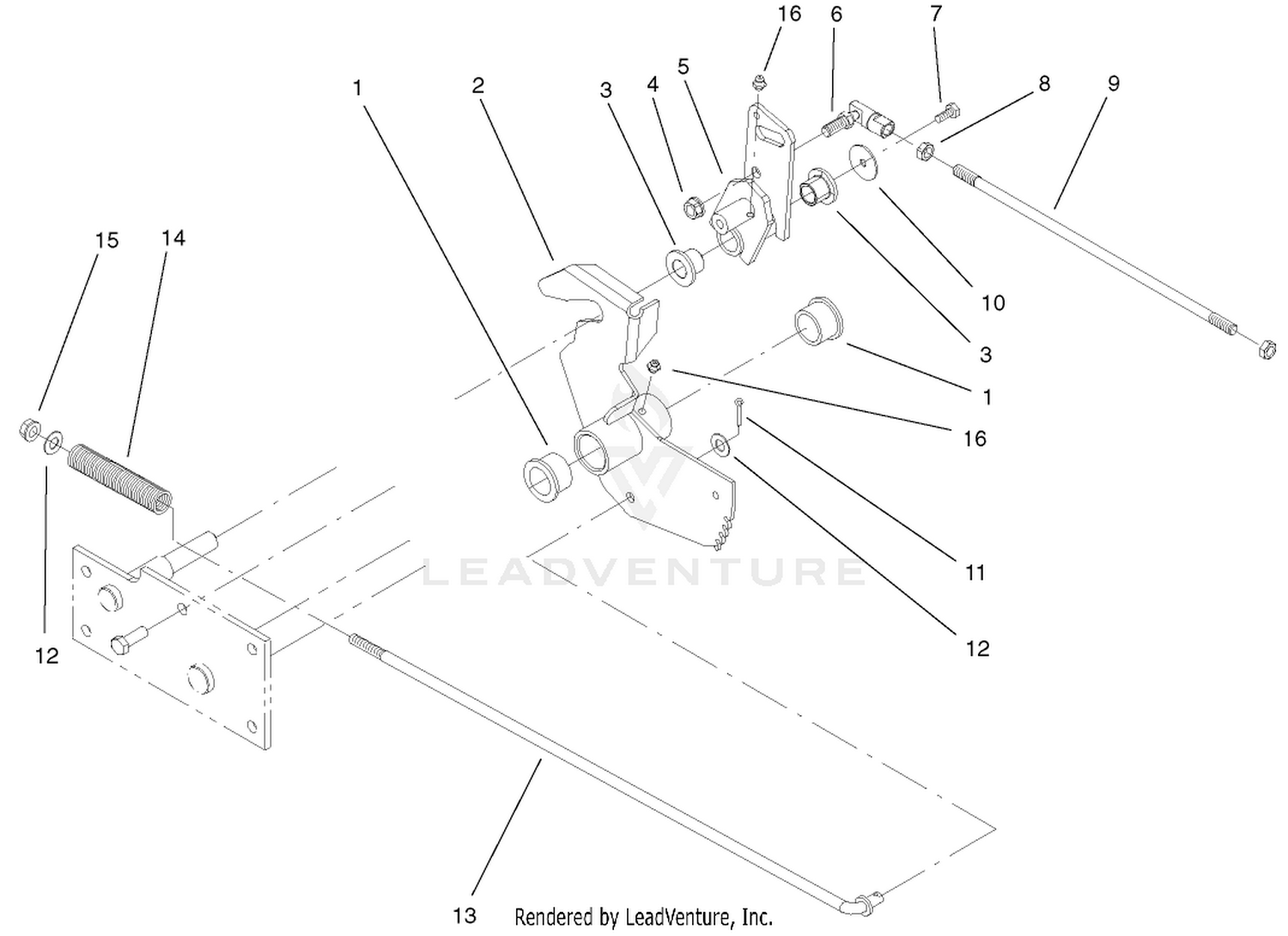 Parking Brake Lower Assembly