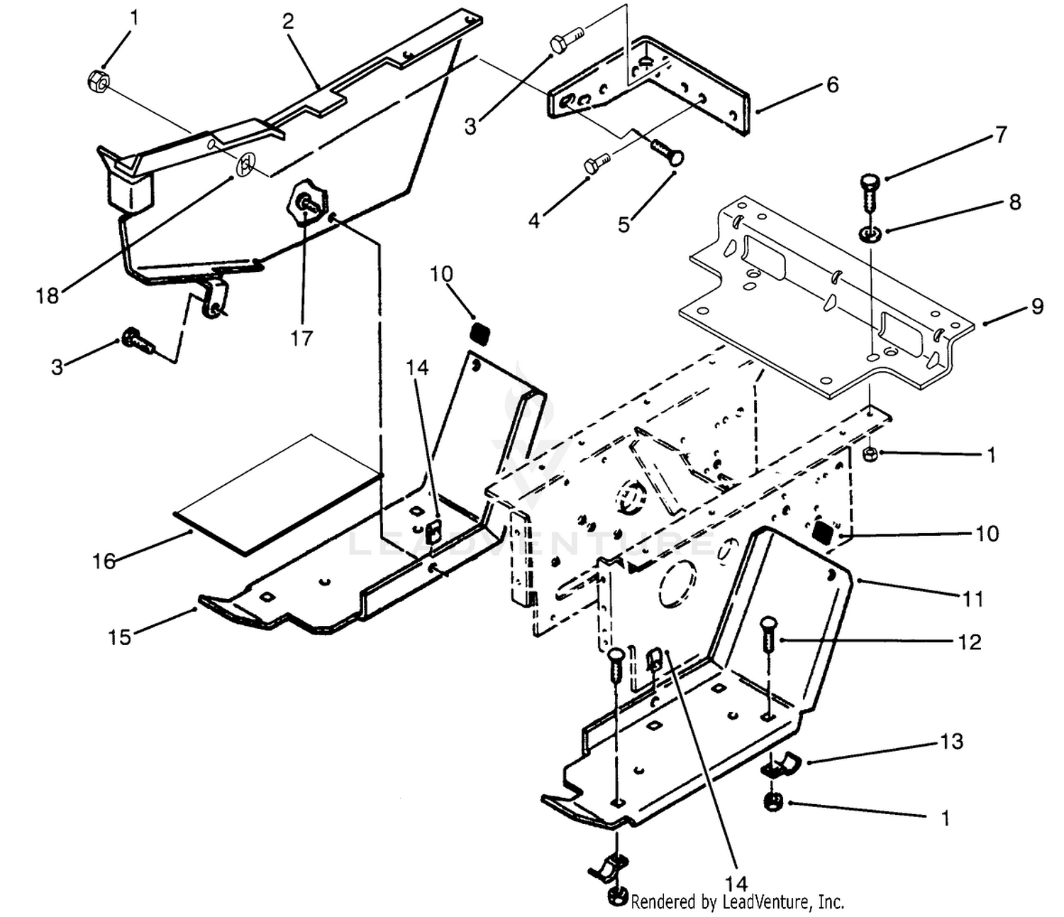 Belt Guard And Footrest Assembly