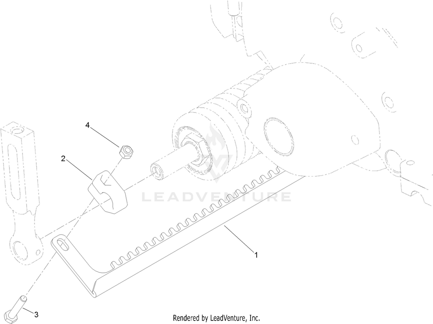 21 Inch Narrow Front Scraper Assembly No. 125-3503